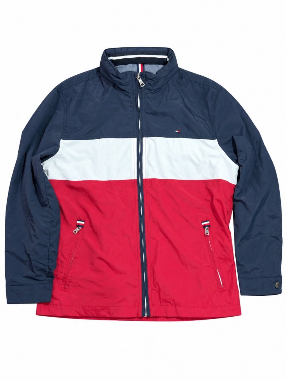 Tommy Hilfiger - Colourblock Hooded Windbreaker Jacket – Estimated XL